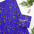 Blue Roller Skate Christmas Wrapping Paper